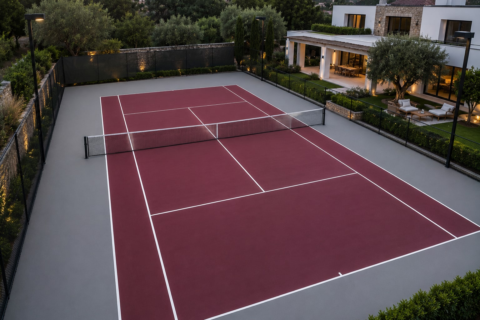 Bodrum Villa Özel Tenis Kortu